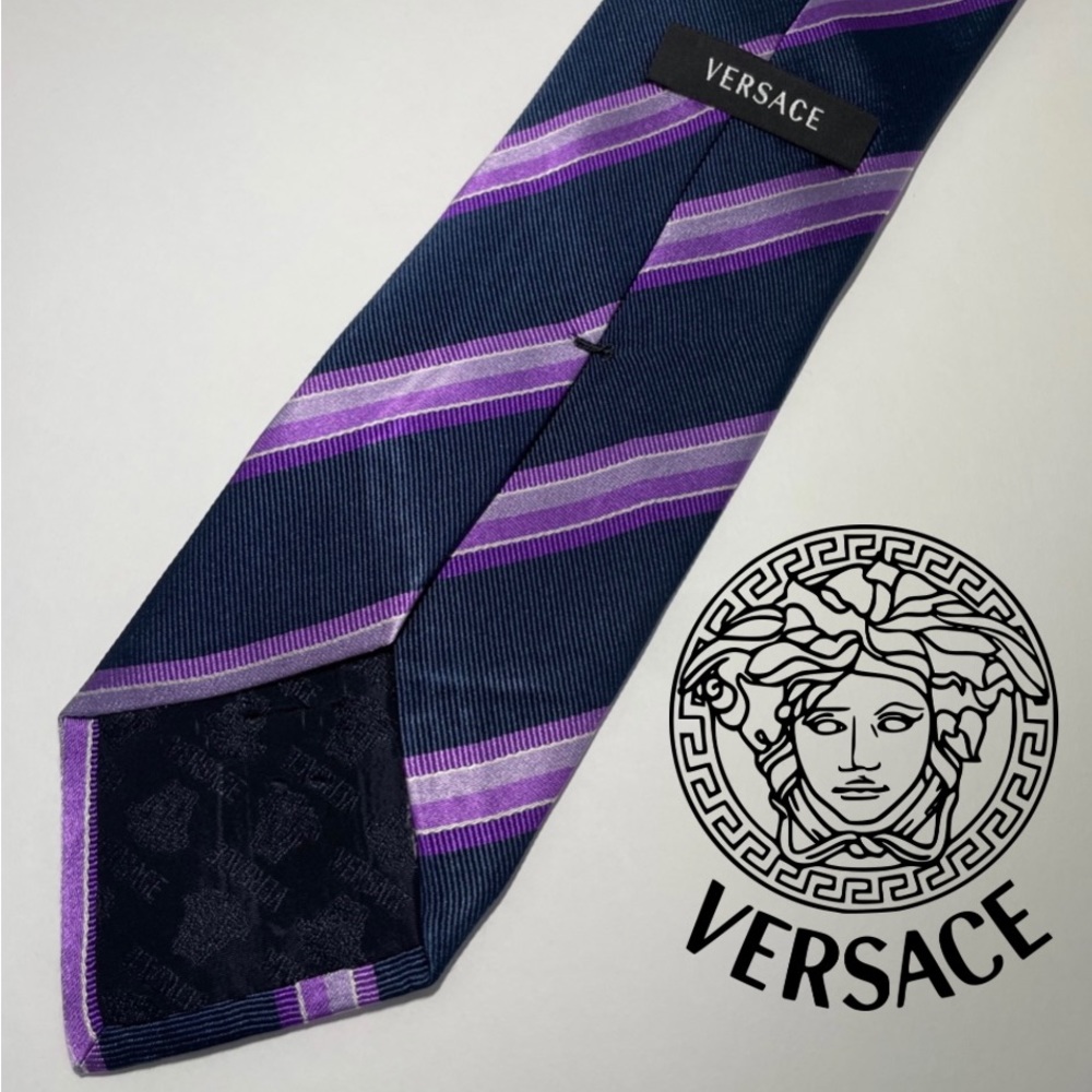Authentic Versace Men’s Purple Neck Tie